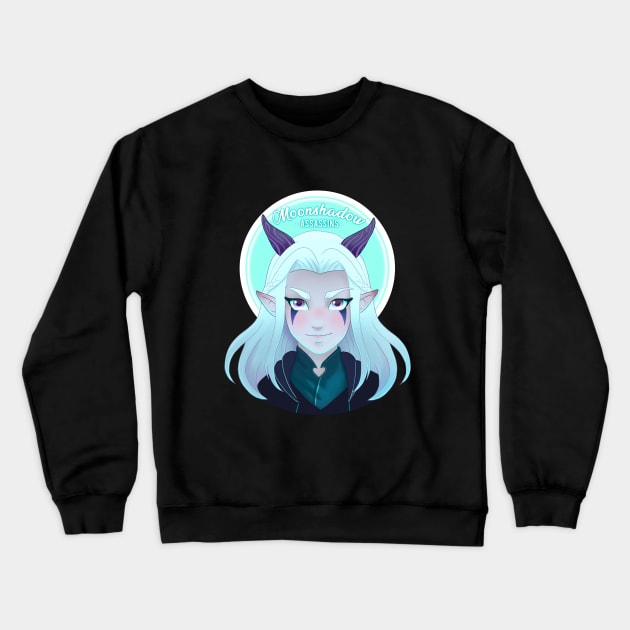 Rayla - The Dragon Prince, Moonshadow Assasins Crewneck Sweatshirt by Anhyra